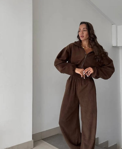 Maris | Elegant long-sleeved casual jumpsuit with elastic waist