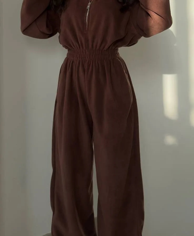 Maris | Elegant long-sleeved casual jumpsuit with elastic waist