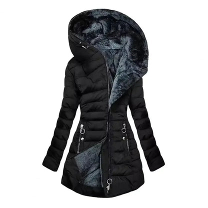 Aurora I Luxury Hooded Winter Coat – Warm & Windproof