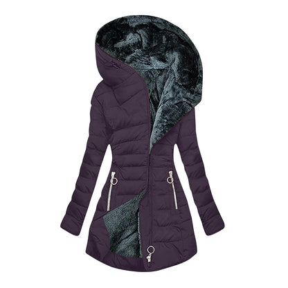 Aurora I Luxury Hooded Winter Coat – Warm & Windproof