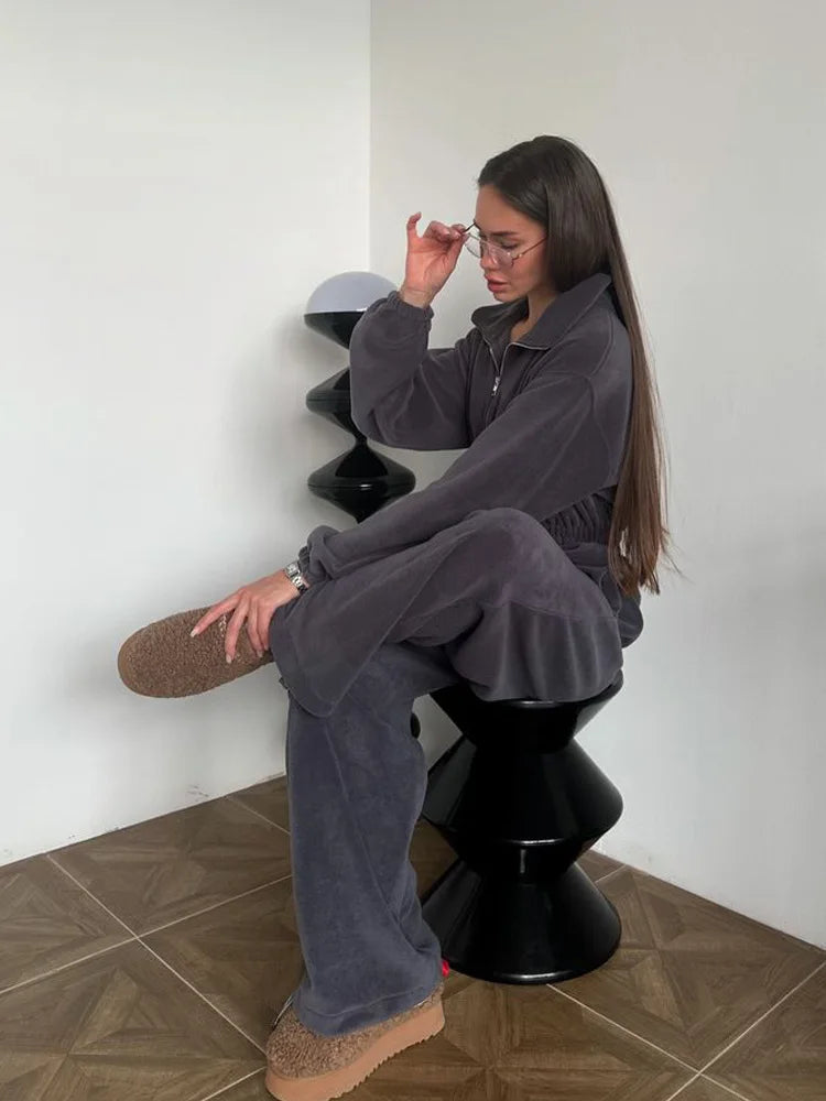 Maris | Elegant long-sleeved casual jumpsuit with elastic waist