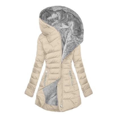Aurora I Luxury Hooded Winter Coat – Warm & Windproof