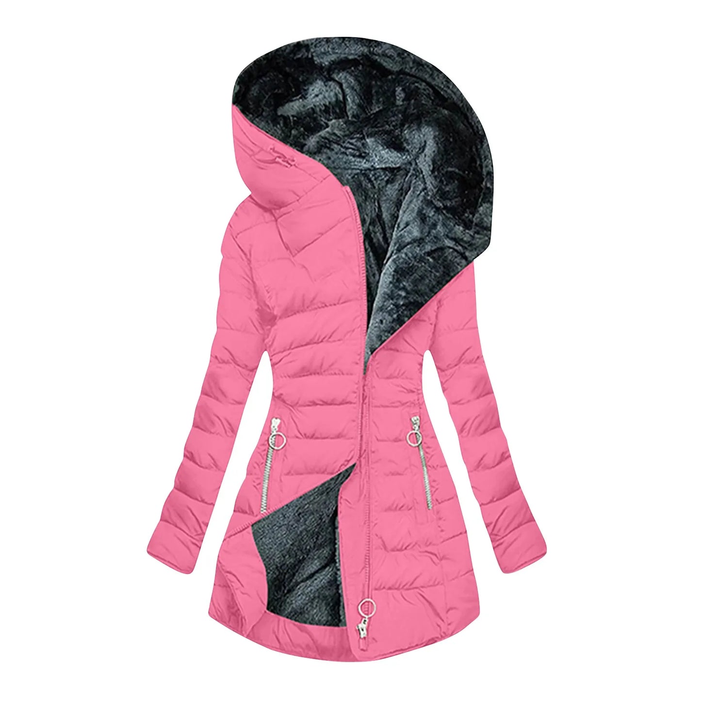 Aurora I Luxury Hooded Winter Coat – Warm & Windproof