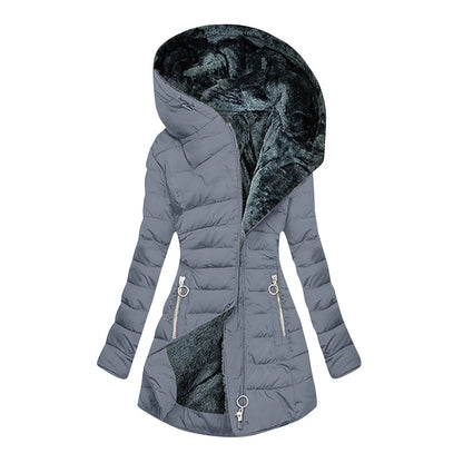 Aurora I Luxury Hooded Winter Coat – Warm & Windproof