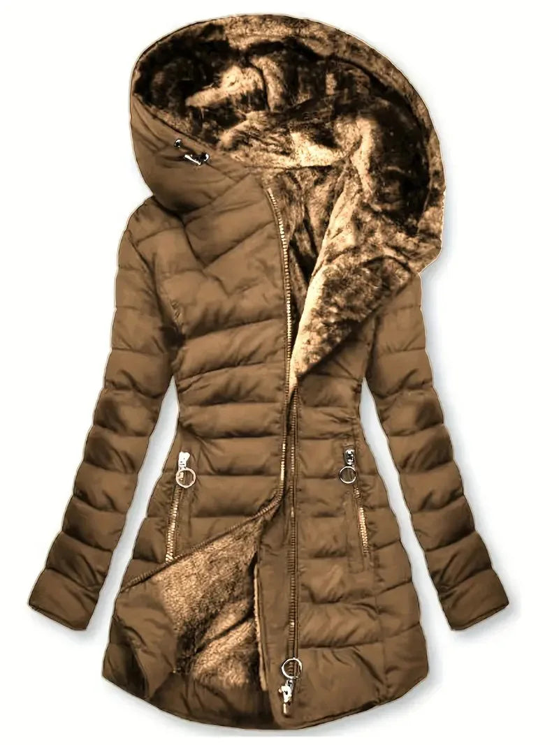 Aurora I Luxury Hooded Winter Coat – Warm & Windproof