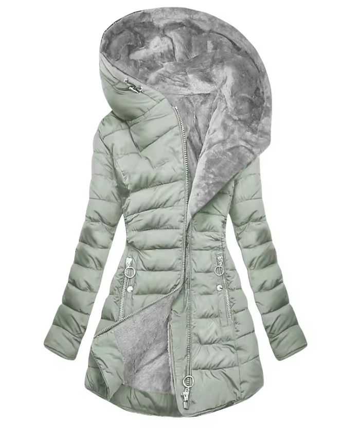 Aurora I Luxury Hooded Winter Coat – Warm & Windproof