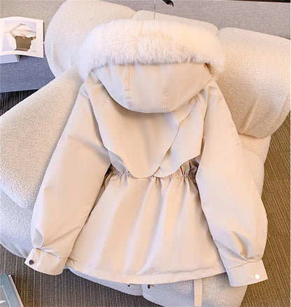 Luna|Cozy hooded padded coat for effortless autumn & winter style