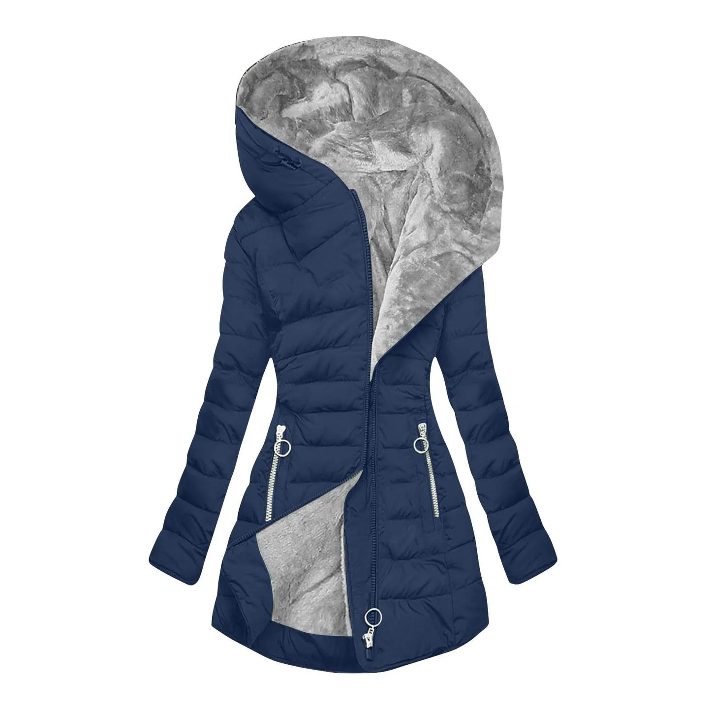 Aurora I Luxury Hooded Winter Coat – Warm & Windproof