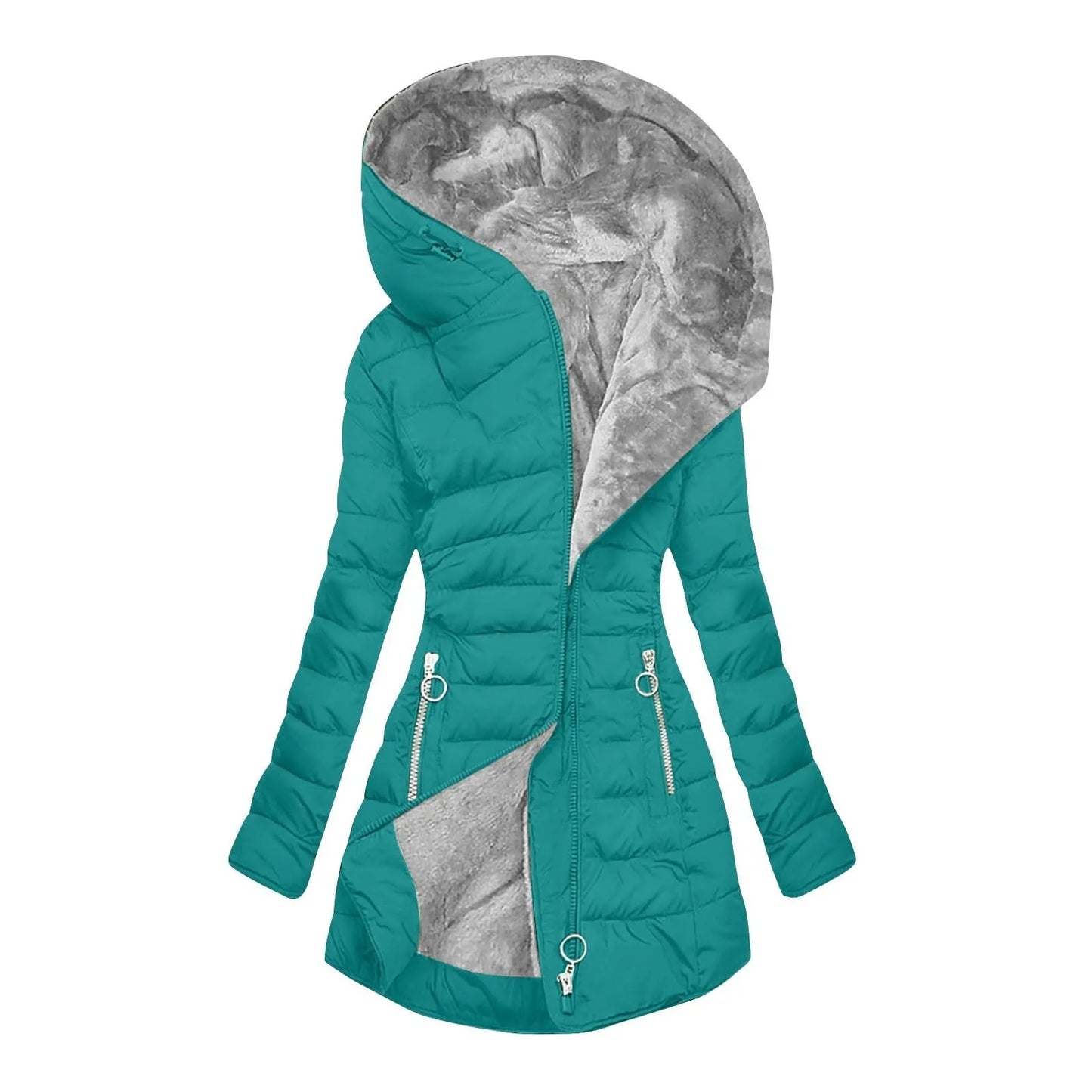 Aurora I Luxury Hooded Winter Coat – Warm & Windproof